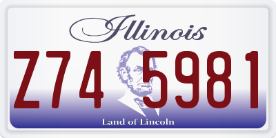 IL license plate Z745981