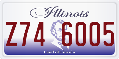 IL license plate Z746005