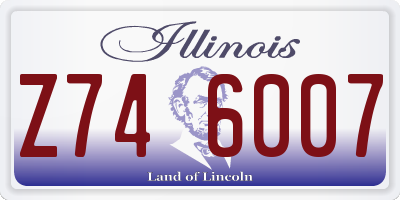 IL license plate Z746007