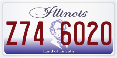 IL license plate Z746020