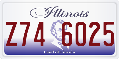 IL license plate Z746025