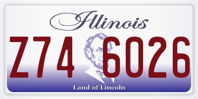 IL license plate Z746026