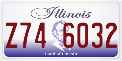 IL license plate Z746032