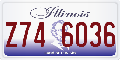 IL license plate Z746036