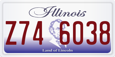 IL license plate Z746038