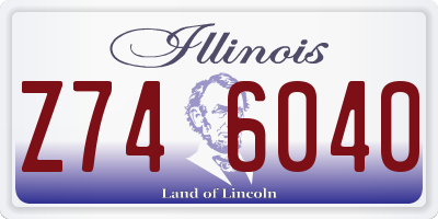 IL license plate Z746040