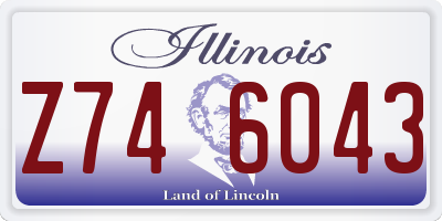 IL license plate Z746043