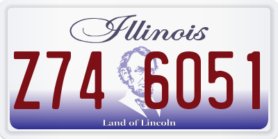 IL license plate Z746051
