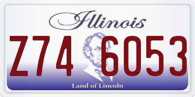 IL license plate Z746053