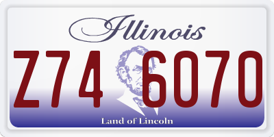 IL license plate Z746070
