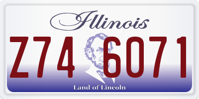 IL license plate Z746071