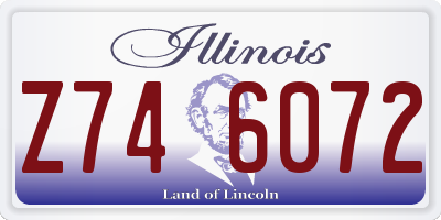 IL license plate Z746072