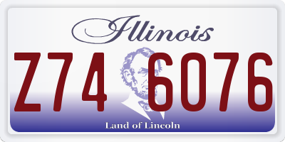 IL license plate Z746076