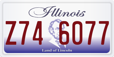 IL license plate Z746077