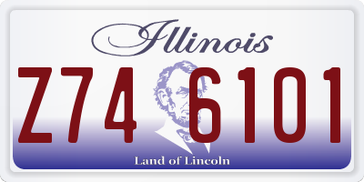 IL license plate Z746101