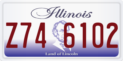 IL license plate Z746102