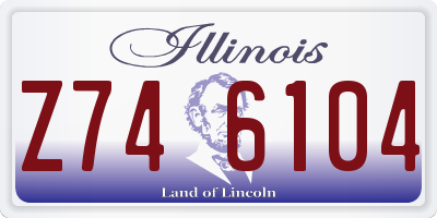 IL license plate Z746104