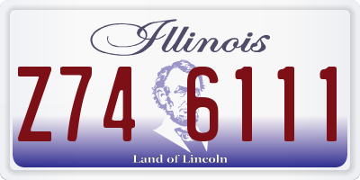 IL license plate Z746111