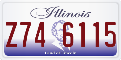 IL license plate Z746115