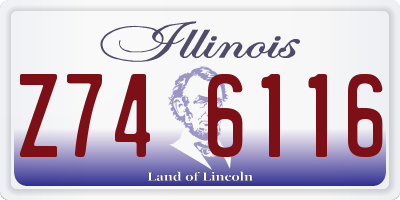 IL license plate Z746116
