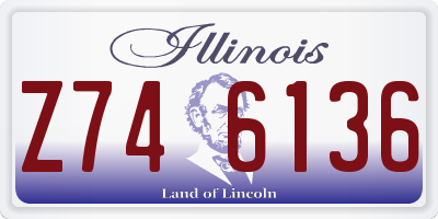 IL license plate Z746136