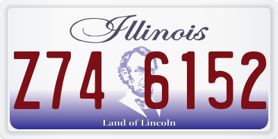 IL license plate Z746152