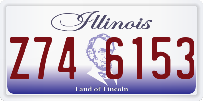 IL license plate Z746153