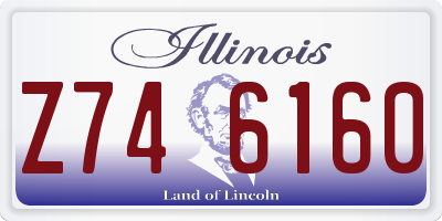 IL license plate Z746160