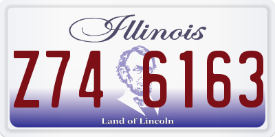 IL license plate Z746163