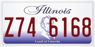 IL license plate Z746168