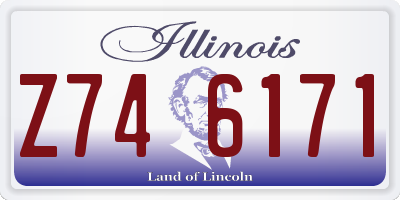 IL license plate Z746171