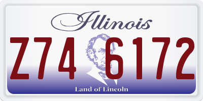 IL license plate Z746172
