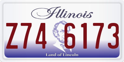 IL license plate Z746173