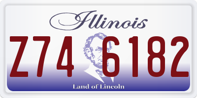 IL license plate Z746182