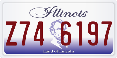 IL license plate Z746197