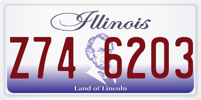 IL license plate Z746203