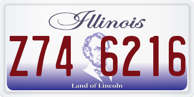 IL license plate Z746216