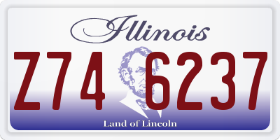 IL license plate Z746237