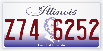 IL license plate Z746252