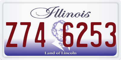 IL license plate Z746253
