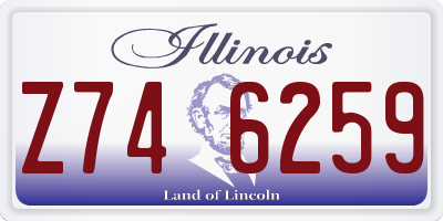 IL license plate Z746259
