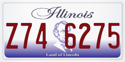 IL license plate Z746275