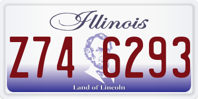 IL license plate Z746293