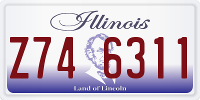 IL license plate Z746311
