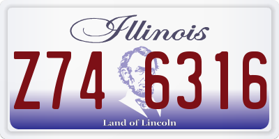 IL license plate Z746316