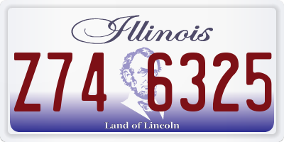IL license plate Z746325