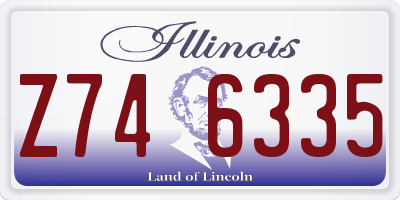 IL license plate Z746335