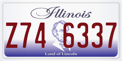 IL license plate Z746337