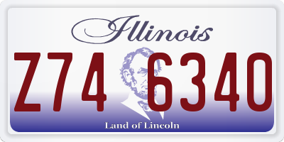 IL license plate Z746340