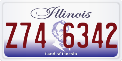 IL license plate Z746342